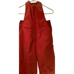 Vtg Cevas Rust Ski Bibs Overalls Youth Size 8 1970s 1980s Snow Gear